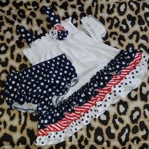 Koala two piece dress and diaper cover